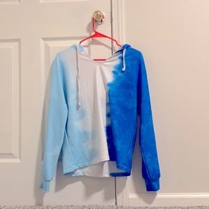 Size small blue and white hoodie new never worn